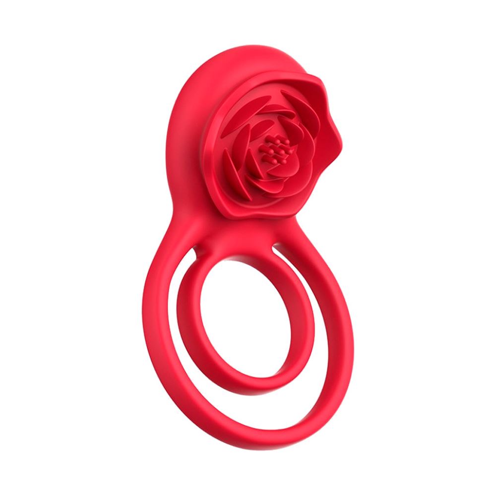 Doble Anillo Vibrador Estimulante10 Modos de Vibración Recargable